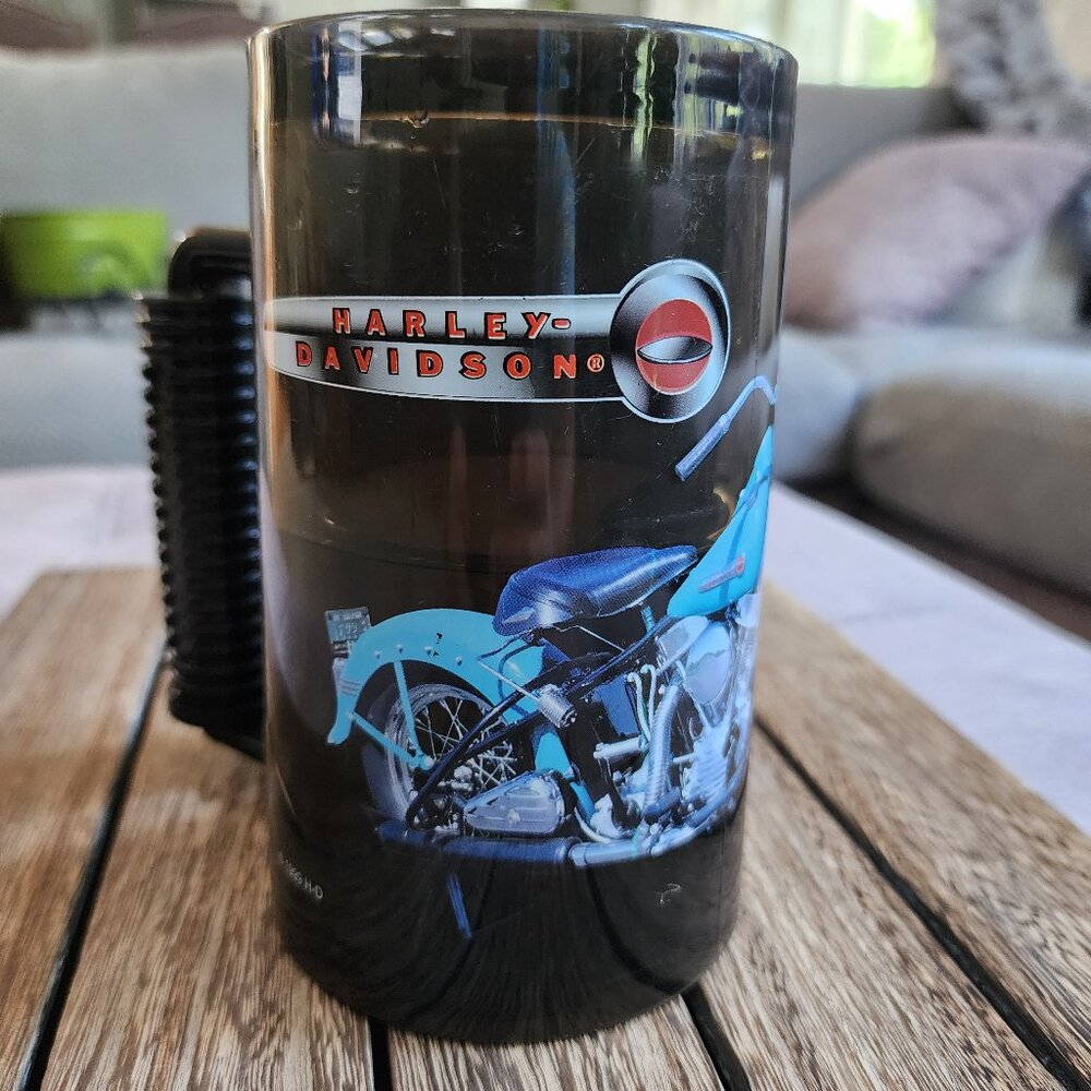 Harley Davidson Motorcycles Black Freezer Mug with Handle